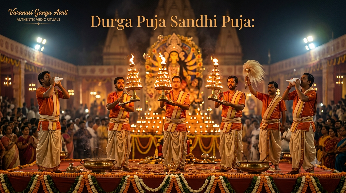 Durga Puja Sandhi Puja: Why Committees are Integrating Authentic Vedic Shankhnaad and Fire Rituals