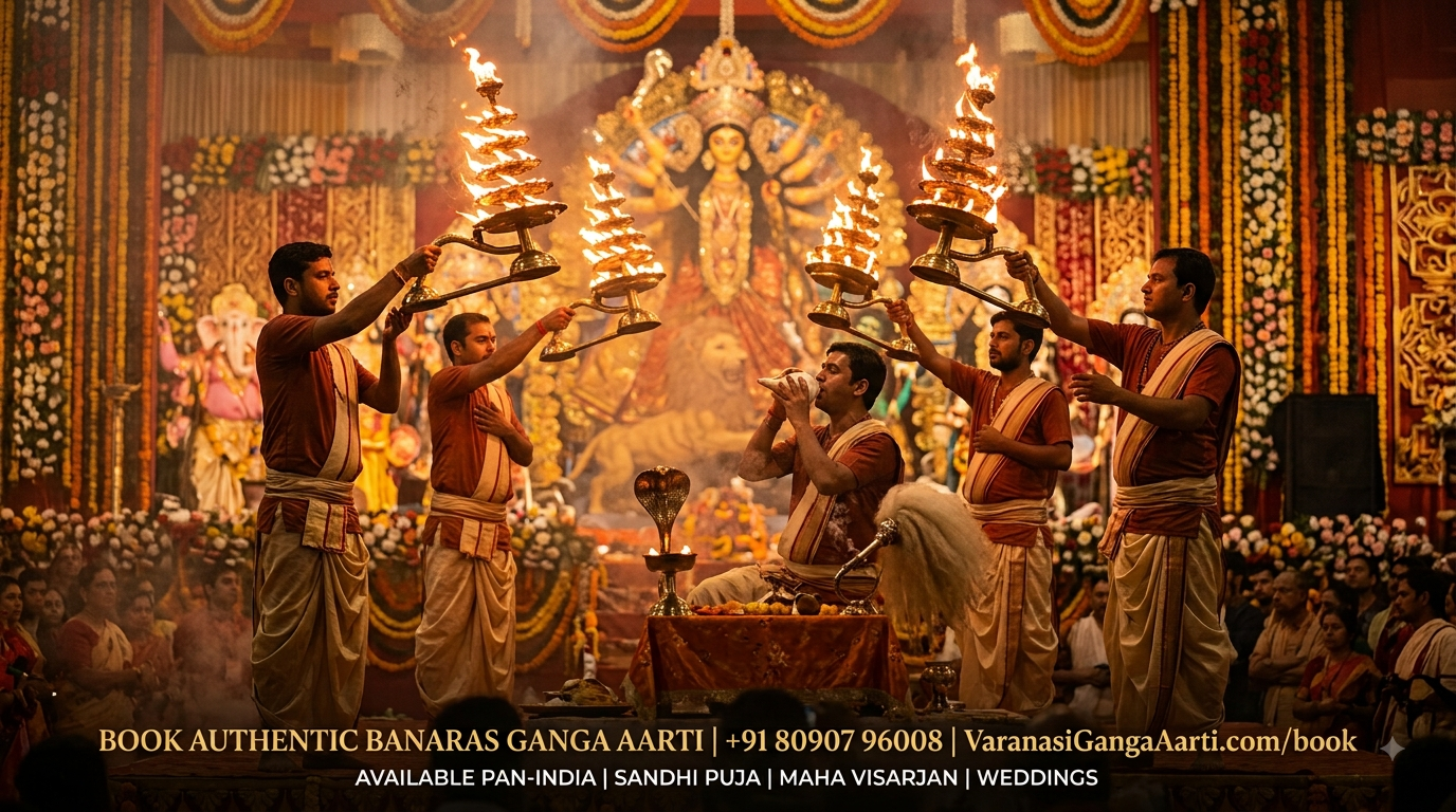 How to Elevate Your Durga Puja’s Sandhi Puja and Visarjan with Kashi's Divine Chants
