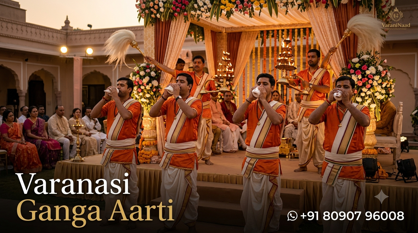 Elevate Your Wedding Atmosphere with Traditional Conch Chanting