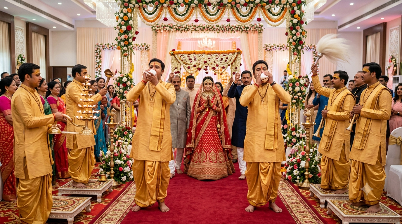 The Spiritual Significance of Live Shankhnaad for Your Bridal Entry