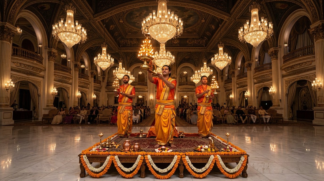 Indoor Banquet vs Open Lawn: How Fire-Safe Ganga Aarti Works in 5-Star Luxury Hotels