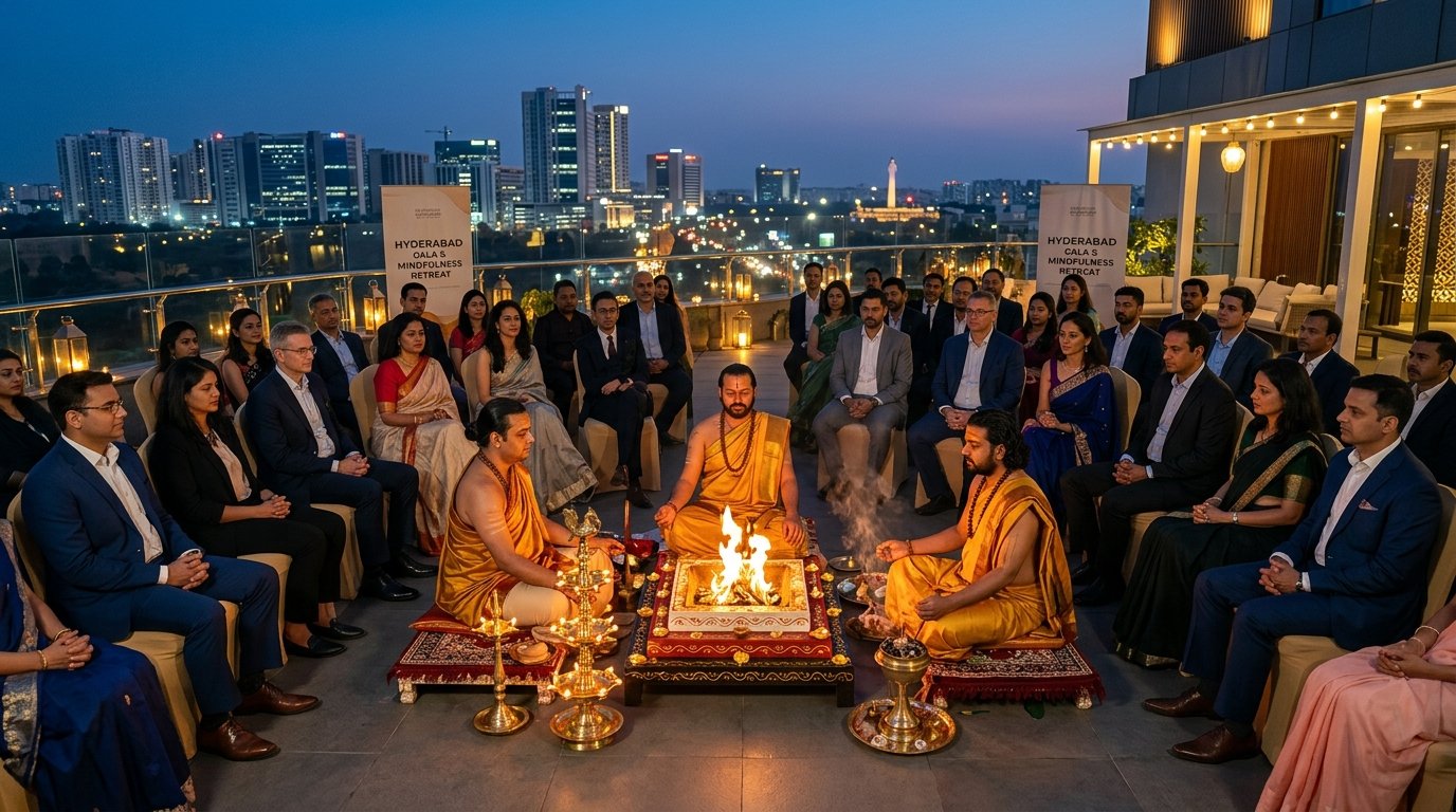 Mindful Invocations: Why Hyderabad’s Tech & Pharma Giants Are Booking Vedic Chanting for Annual Galas