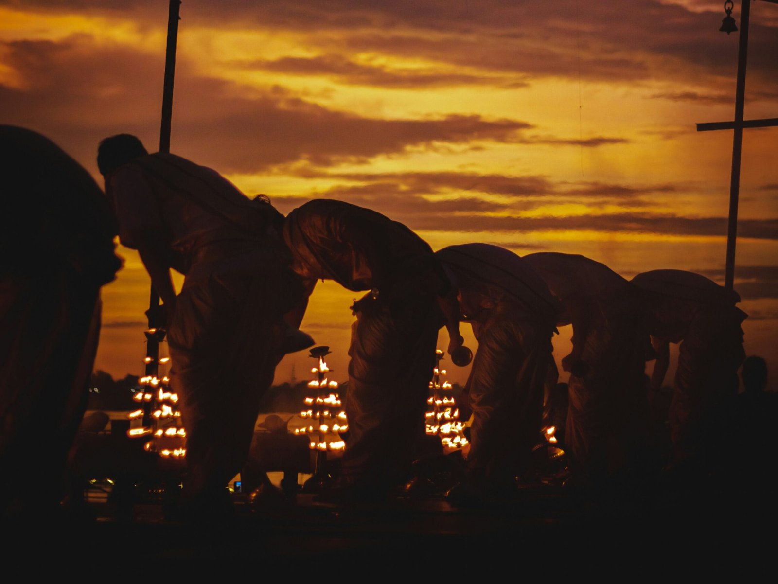 a group of people working on a power line